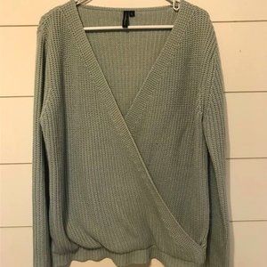 Blue/Grey Crossover Sweater